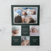 Meer kerst bij de Merrier Twin Birth Feestdagen Kaart (Binnen)