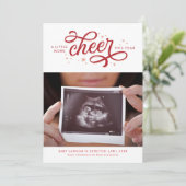 Meer Kerst Zwangerschap Aankondiging (Staand voorkant)