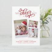 Meer kerstavond koninklijke feestdag feestdagenkaart (Staand voorkant)