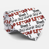 Meer ketchup nodig stropdas (Opgerold)