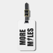 Meer kilometers lopen bagagelabel (Voorkant verticaal)