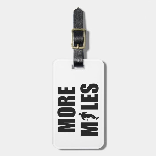 Meer kilometers lopen bagagelabel (Voorkant verticaal)