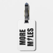 Meer kilometers lopen bagagelabel (Achterkant verticaal)