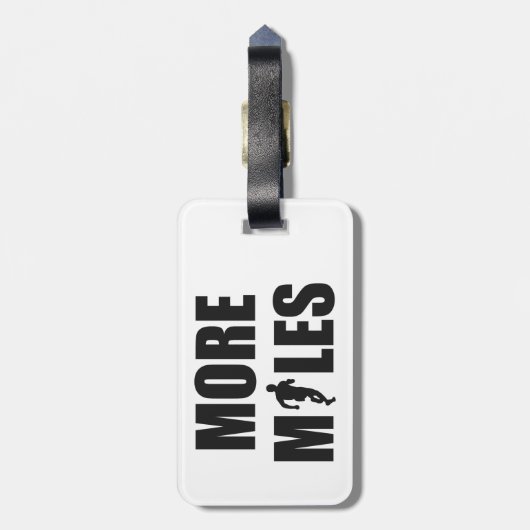 Meer kilometers lopen bagagelabel (Achterkant verticaal)