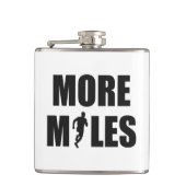 Meer kilometers lopen heupfles (Voorkant)