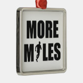 Meer kilometers lopen metalen ornament (Rechts)