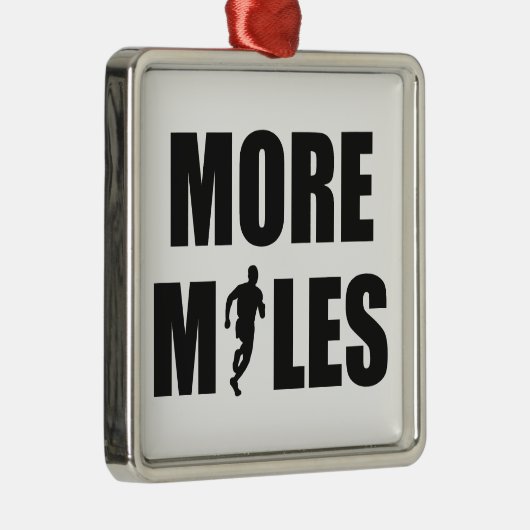 Meer kilometers lopen metalen ornament (Rechts)