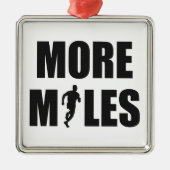 Meer kilometers lopen metalen ornament (Voorkant)