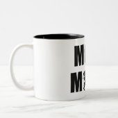 Meer kilometers lopen tweekleurige koffiemok (Links)