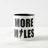 Meer kilometers lopen tweekleurige koffiemok (Center)