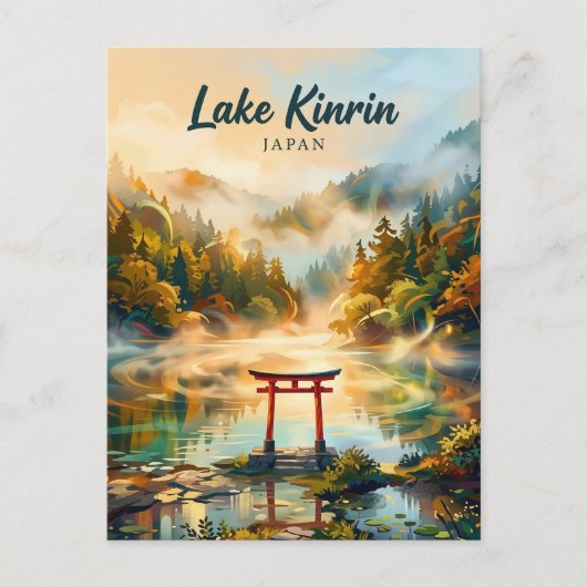 Meer Kinrin Yufuin Japan Briefkaart (Voorkant)