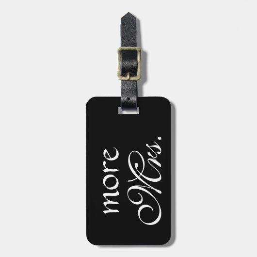 Meer klas mevrouw Black Bagagelabel (Voorkant verticaal)