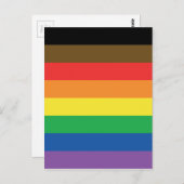 Meer kleur, meer gekleurde regenboog,  LGBT Briefkaart (Voorkant / Achterkant)