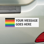 Meer kleur, meer gekleurde regenboog, LGBT Bumpersticker (Op auto)
