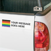 Meer kleur, meer gekleurde regenboog, LGBT Bumpersticker (Op Truck)