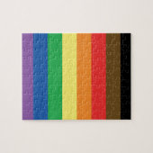 Meer kleur, meer gekleurde regenboog, LGBT Legpuzzel (Horizontaal)