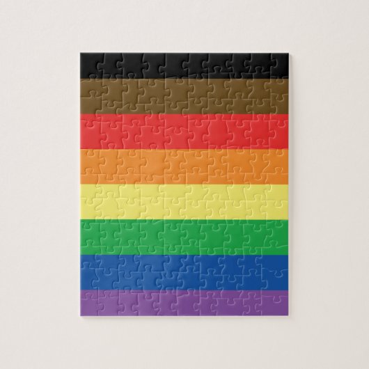 Meer kleur, meer gekleurde regenboog, LGBT Legpuzzel (Verticaal)