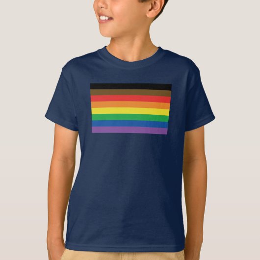 Meer kleur, meer gekleurde regenboog,  LGBT T-shirt (Voorkant)