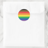 Meer Kleur Meer Pride Rainbow LGBT Ronde Sticker (Tas)