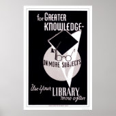 Meer Knowledge Library 1940 WPA Poster (Voorkant)