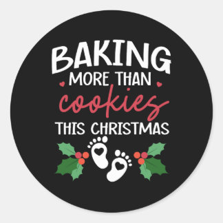 Meer koekjes bakken dan deze kerstbar ronde sticker