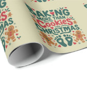 Meer koekjes bakken dan deze kerstzwangerschap cadeaupapier (Rol Hoek)