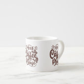 Meer koffie alsjeblieft - Funny Coffee Lover Espresso Kop (Voorkant rechts)