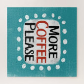 Meer koffie alsjeblieft puzzel legpuzzel (Horizontaal)