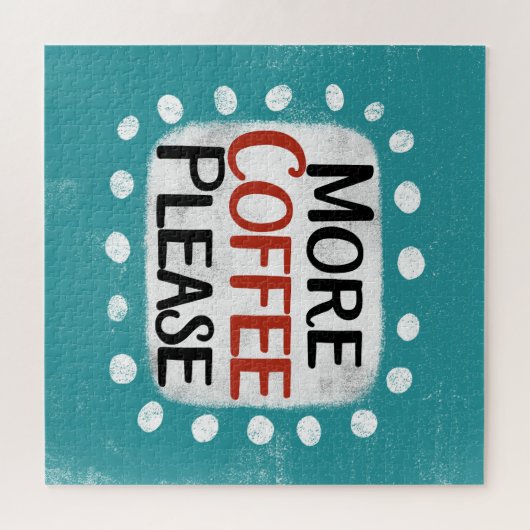 Meer koffie alsjeblieft puzzel legpuzzel (Horizontaal)