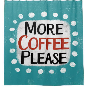 Meer koffie alstublieft gordijn