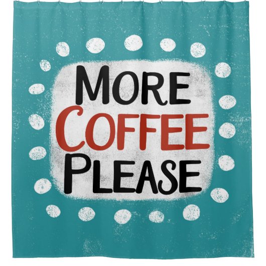 Meer koffie alstublieft gordijn (Voorkant)