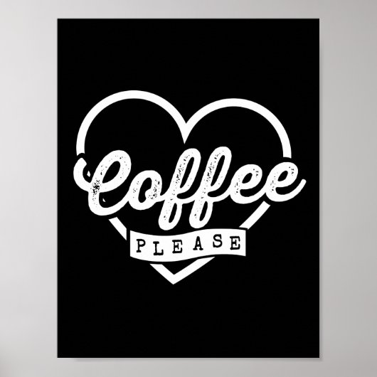 MEER KOFFIE GELIEVE POSTER (Voorkant)