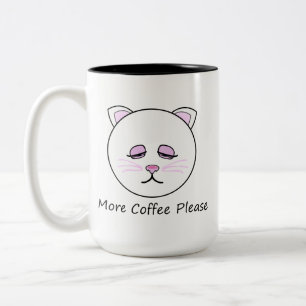Meer Koffie Kat Tweekleurige Koffiemok