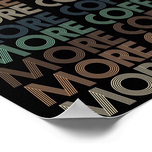 meer  koffie - minnaar - tekst poster (Hoek)