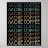 meer  koffie - minnaar - tekst poster (Voorkant)