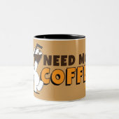 Meer koffie-Mok nodig Tweekleurige Koffiemok (Center)