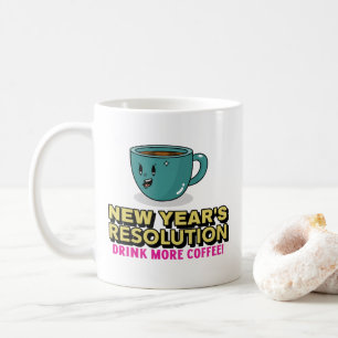 Meer koffie - New Year's Resolution Koffiemok