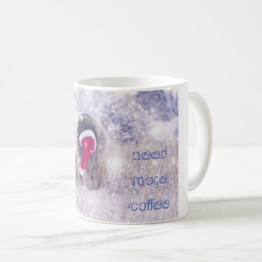 meer koffie nodig Leonberger Mok (Voorkant rechts)