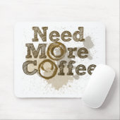 Meer koffie nodig muismat (Met muis)