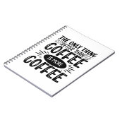 Meer koffie notitieboek (Linkerzijde)