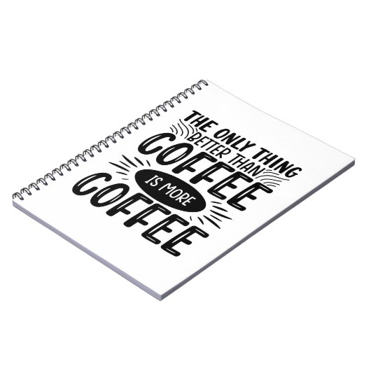 Meer koffie notitieboek (Linkerzijde)