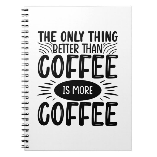 Meer koffie notitieboek (Voorkant)