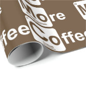 Meer koffie-periodieke tabel cadeaupapier (Rol Hoek)