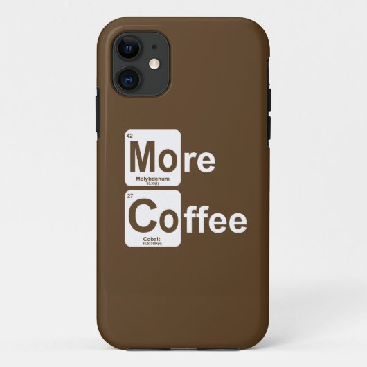 Meer koffie-periodieke tabel Case-Mate iPhone case (Achterkant)