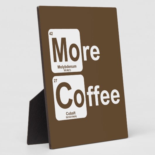 Meer koffie-periodieke tabel fotoplaat (Zijkant)