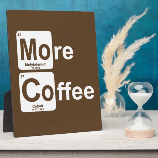 Meer koffie-periodieke tabel fotoplaat (Zijkant)