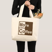 Meer koffie-periodieke tabel grote tote bag (Voorkant (product))