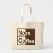 Meer koffie-periodieke tabel grote tote bag (Voorkant)