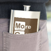 Meer koffie-periodieke tabel heupfles (Voorbeeld)