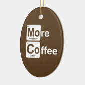 Meer koffie-periodieke tabel keramisch ornament (Links)